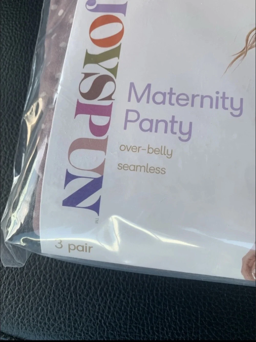 Joyspun Maternity Panty 3-Pack - Mauve Gray Pink Size S-M - Picture 4 of 8